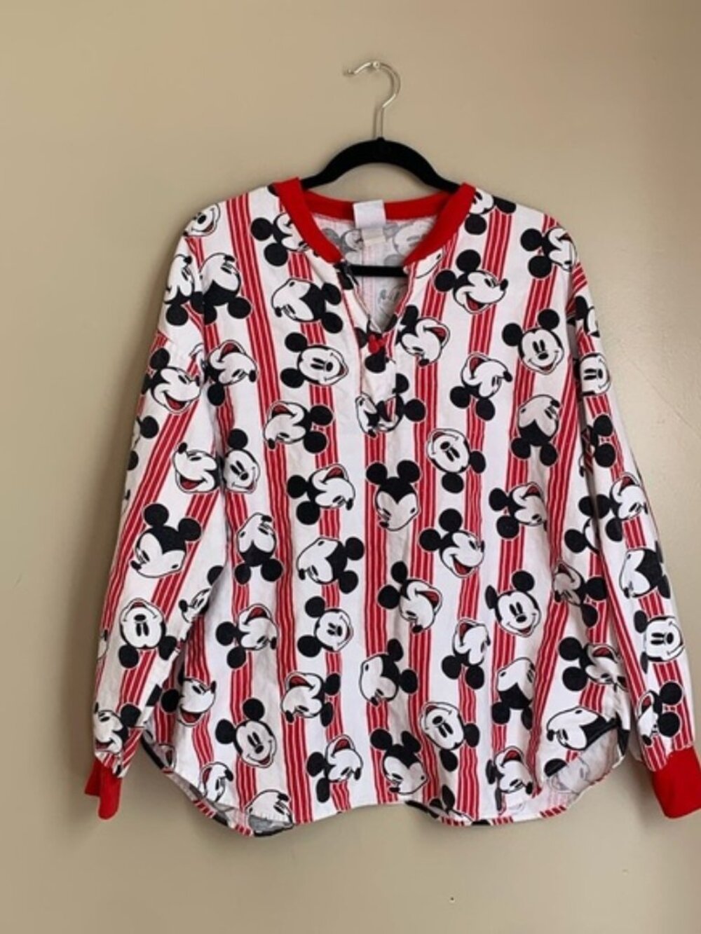 Disney Mickey Mouse Face Pullover shirt cotton vintage 90’s top